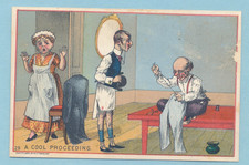 Victorian Trade Card Hallock, Gary & Co. Clothing Very Colorful picture