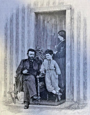 1885 Last Days of General Ulysses S. Grant illustrated picture