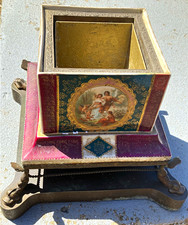 Antique Rare Late 19th-century Royal Vienna style Porcelain Cachepot / Planter picture