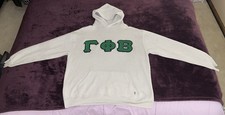 VTG 80s Russell Athletic Gamma Phi Beta Sorority-Hoodie-USA Made-XL-Some Wear picture