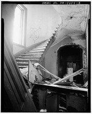 George P Colt House East Sixth Stair Hall Interior 1900s Damaged Staircase picture