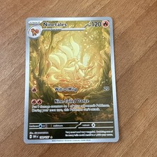 Pokémon TCG 199/197 Ninetales Holo Obsidian Flames Illustration Card Rare NM- picture