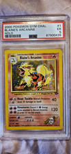 Blaine's Arcanine #1/132 Pokemon TCG Gym Challenge Holo PSA 5 English 2000 picture
