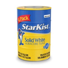 Starkist Solid White Albacore Tuna In Water 25% Less Sodium, 5 oz, 4 Cans picture