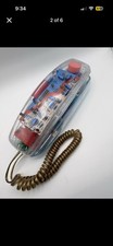 VINTAGE 1980s Bell South Model 430 Clear Phone Retro See Through Colorful picture