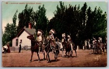 Bannock Chiefs Pocatello Idaho Native American Horses Postcard picture