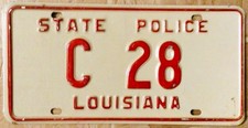 Louisiana State Police license plate - Rare Highway Patrol Government Trooper picture