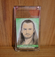 2026 Topps Star Wars Masterwork Qui-Gon Jinn Sketch By Anthony Richichi picture