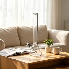 NEW 18Inch Glass Bong Super Heavy Glass Water Pipe Thickness Glass Beaker Bongs picture