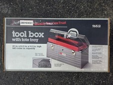 New Old Stock (NOS) Made In USA Sears Craftsman Metal Toolbox Model 6512 Sealed picture