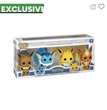Funko Pop Vinyl: Pokémon Eevee, Vaporeon, Jolteon, Flareon Figures 4 Pack picture
