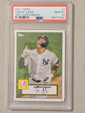 2021 TOPPS AARON JUDE 1952 REDUX #1 GRADED PSA 10 GEM MINT picture
