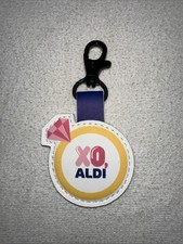 Aldi Quarter Slot Keeper Key Ring Chain XO Pink Diamond Ring picture