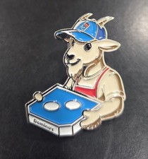 Domino's Pizza Enamel Hat Pin GOAT picture