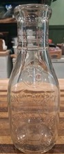 Vtg 1930s Embossed Deckers Dairy Milk HIGHTSTOWN N.J. 5ct Dep. Store Bottle picture
