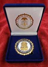 Rare Authentic Kash Patel FBI Director PRESENTATION BOX Challenge Coin Set picture