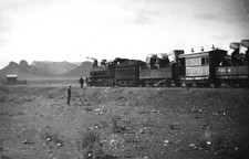 Class 6Y 2-6-2 locomotive stopped at Three Sisters station Three S- Old Photo picture
