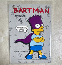 Topps 1990 The Simpsons Bartman Sticker Non-Sport Trading Card #1 Bartman picture