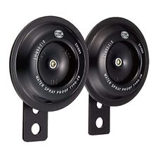 HELLA 012588011 Motorcycle Series Black 12V Disc Horn Kit Universal Fit-Set/... picture