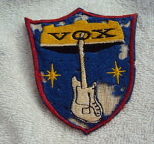 Vintage 60s 70s VOX Amplifier Sew On Patch Strat Distressed Is The Head Dead Yet picture
