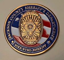 Corrupt Jackson County Mississippi Sheriff Mike Byrd Challenge Coin picture