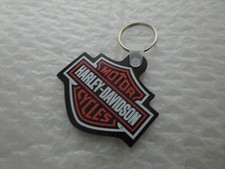 Harley Davidson Bar & Shield Key Chain WIEBLERS HARLEY DAVIDSON DAVENPORT IOWA picture