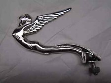 vintage rare 1930 flying lady winged goddess car hood ornament chrome plated picture