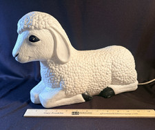 Vintage 1999 Grand Venture Christmas Nativity Sheep Lamb Animal Blow Mold WORKS picture