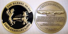 NAVY USS BARBEL SS-316 LOST SUBMARINE CHALLENGE COIN picture