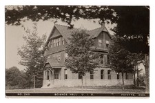 Science Hall U.I.U. University Fayette Iowa Real Photo Postcard RPPC Posted 1909 picture