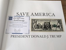 Donald Trump Signed Save America Book - Original Autograph picture