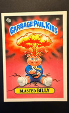 Topps 1985 Garbage Pail Kids Series 1 Blasted Billy #8b Gloss Finish picture