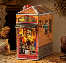 Rolife Wisdom Stationery Shop Booknook Model Kits DIY Miniature House Book Nook picture