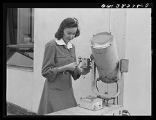 Washington D.C. National Airport Weather Bureau Cloud Heights 1943 Woman picture