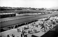 Vintage Real Photo Postcard: Hipódromo México Race Track, Mexico City, FOTO picture
