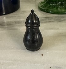 Antique Civil War Era Soldier's Traveling Gutta Percha Inkwell w/ Screw Cap picture