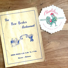 50s New Yorker Restaurant Nassau Bahamas 007 Chanticleer Lounge British Colonial picture