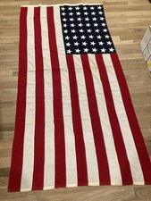 Antique 48 Star Valley Forge Flag Co American Flag Wool Large picture