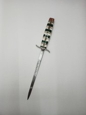 Vintage USSR Soviet Kitchen Knife 1940s Carbon Steel Handmade Trench Dagger WWII picture