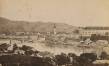 Austria Linz panorama Old CDV Photo Huber 1870's picture
