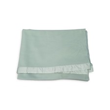 Faribault WOOLEN Mill Merino Wool Blanket Pale Sage Green With Satin Trim picture