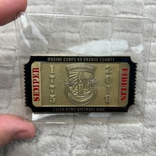 244st Birthday Ball Challenge Coin USMC Marine RS Orange County picture