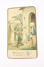 Vtg 1929 Holy Card Child Infant Young Jesus Religious Catholic Old Communion 20s picture