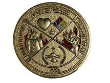 RARE Vintage DEPARTMENT OF DEFENSE MILITARY FIREFIGHTERS CHALLENGE COIN DOD picture