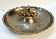 Antique Cast Metal Willie’s Jeep Dealer Promo Cigar Cigarette Ashtray 1940s 50s picture