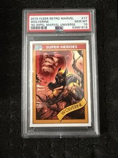 2015 Fleer Retro 1990 Marvel Universe #17 Wolverine PSA 10 Low POP picture