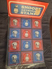 Vintage Snoopy Astronaut Stamp/Stickers Rare 1969 UNOPENED RARE picture