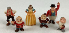 Vintage Marx Disneykins Miniature Figures Snow White Dwarfs Geppetto Ringmaster picture
