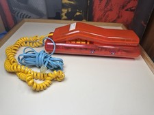 Swatch Twin Phone Clear Red Yellow Blue Cord Read 1989 Tested Working picture