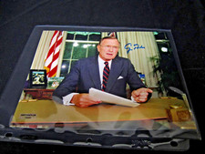 GEORGE H.W. BUSH Signed Photo Autographed 8x10 PRESIDENTIAL 41st President COA picture